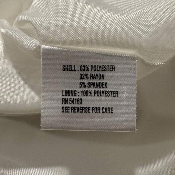 Calvin Klein Jacket Minimalist Quiet Luxury Classic Capsule Scandi Zip White 24W - Picture 5 of 7